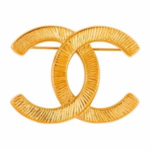 CHANEL Gold-plated BROOCH - NOT FOR SALE